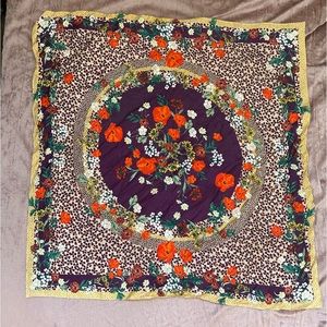 Ann Taylor Square Scarf - 100% Silk